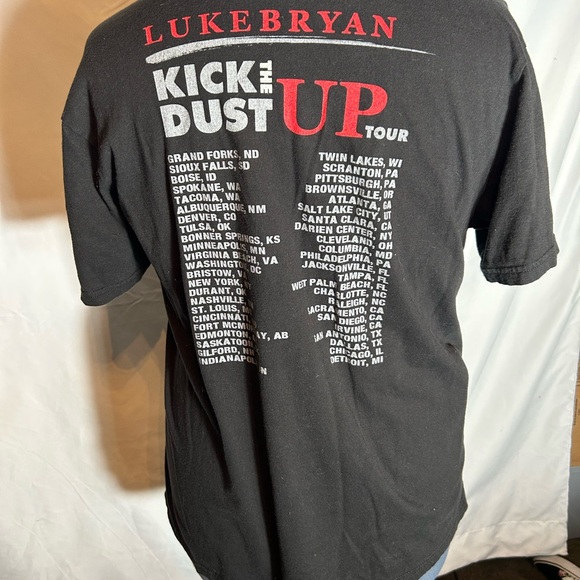 Men's Black Graphic Tee with Luke Bryan Design - Picture 2 of 2